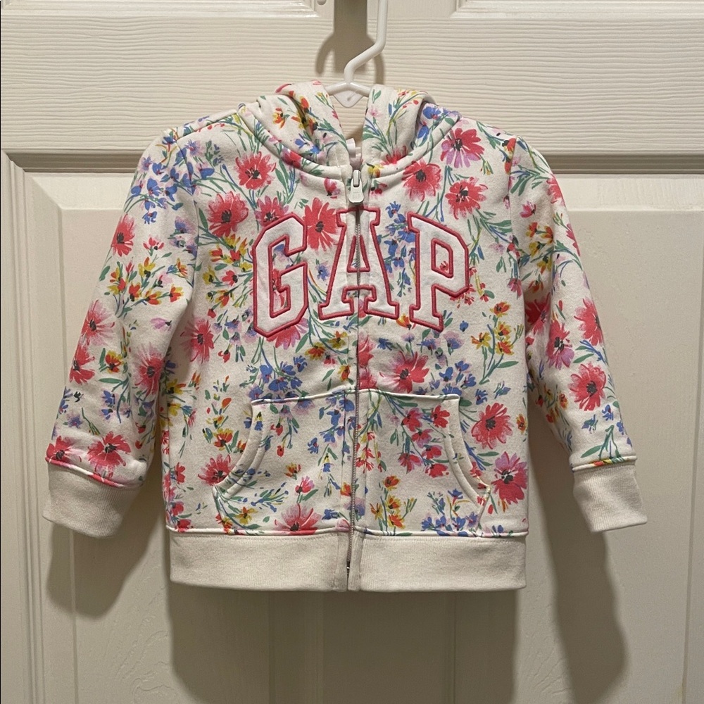GAP Baby Multicolor Floral Hoodie